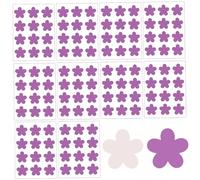 120pcs UV autocollants pour écran solaire, autocollants de détection UV de forme fleur, Patch étanche à écran solaire réutilisable Rappel.