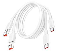 120W 1m 2Pack 6A Câble USB C Charge Rapide pour Xiaomi 17T/15T/14T/13T Pro | Câble Type C 100W 90W Rapide Charge pour Redmi Note 17/15/14/13/12/11/10 pour POCO F9/X8/F8/M8/X7/X6/X5/X4 Pro/C85 Pad 8 7 6