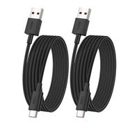 120W 2m 2Pack Tressé Câble USB C pour Redmi Note 17 15 14 13 12 11 10 Pro | 6A Câble USB A a Type C Cable Charge Rapide pour Xiaomi 17T/15T/14T/13T/12T/11T/POCO F9/X8/F8/X7/F7/X6 Pro/C85 Pad 8/7 noir