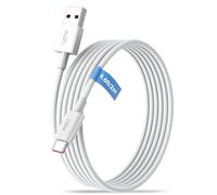 120W 2m Tressé Câble USB C pour Xiaomi Redmi Note 17 15 14 13 12 11 10 Pro | 6A Câble USB A a Type C Cable Charge Rapide pour Xiaomi 17T/15T/14T/13T/12T/11T/POCO F9/X8/F8/X7/F7/X6 Pro/C85 Pad 8/7 blanc