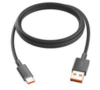 120W Câble USB vers Type C Charge Rapide 1m pour Xiaomi 14T 13T Pro, Noir