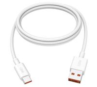 120W Câble USB vers Type C Charge Rapide 1m pour Xiaomi POCO X8 , Blanc | pour hyper-charge Chargeur Câble USB C Nylon Tressé 100Wpour Xiaomi 17 Pro POCO F8 Ultra 17T REDMI Note 15 Pro+ Black Shark