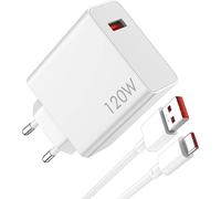 120w Charger And Usb C Cable For Xiaomi Redmi Note 14 Pro+ 13 Pro+ 12pro+ 5g, Hypercharge Fast Charging Adapter And 1 Meter Turbo Charging Cable For Xiaomi 14t 13t 12pro Poco F6pro Black Shark 5 4