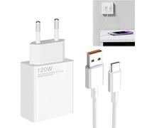 120W Chargeur pour Xiaomi, avec 6A Type C Cable 1M, Adapter pour Redmi K80 K70 Note 14 Pro Plus mi 14 14T 13 13T 12S Pro Lite,pour Redmi Note 13/12/11s/10Pro/POCO X6/M6/F5/X5/X4/X3