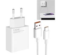 120W Chargeur pour Xiaomi, avec 6A Type C Cable 1M, Adapter pour Redmi K80 K70 Note 14 Pro Plus mi 14 14T 13 13T 12S Pro Lite,pour Redmi Note 13/12/11s/10Pro/POCO X6/M6/F5/X5/X4/X3
