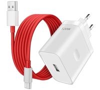120W Chargeur Rapide pour Oneplus Super VOOC Charge,Super VOOC Chargeur Secteur avec 10A Câble USB C 1m pour Oneplus 13 13R 13T 13s 12 Nord 4 3 CE 4 Lite CE 3 Lite realme GT 7T GT 7 7Pro Oppo Reno14