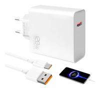 120W Chargeur Rapide pour Xiaomi 14T 14 Ultra 13T 12T 13 Pro 13 Lite 12 Blanc Bloc Charge Adaptateur Turbo avec 6A Câble USB C 1m pour Redmi Note 14 11S 11 12 Pro POCO X6 X4 GT Pad 7 6