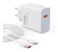 120W Chargeur Rapide pour Xiaomi 14T Pro/14 Ultra/13T Pro/12T/13 Pro/13 Lite/13/12/12X/POCO X7 Pro/X6/POCO F6 Pro/F6/X4 GT, Chargeur Turbo pour Redmi Note 14 Pro 13 Pro 12 avec 6A Câble USB C 1M
