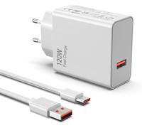 120w Chargeur Rapide Usb Compatible Avec Xiaomi 14 14t 13 13t 12 12t 12s Pro Lite Redmi Note K60 K50 12 11 Pro Plus Black Shark 3 4 5 Poco X5 F4 X4 Gt Mi Turbo 6a Type C Cable