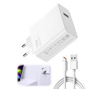 120W Chargeur Rapide USB pour Xiaomi 14 Ultra/14T Pro/14 Ultra/13T Pro/12T Pro/POCO X7/X6/POCO F6/X4/BlackShark Chargeur Turbo avec 6A Câble USB-C 1.5M pour Redmi Note 14 13