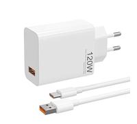 120W Chargeur Rapide USB, pour Xiaomi 14T Pro /14 Ultra/13T Pro /13 Lite/12T/11T, pour Redmi Note 13 P +/12 P +/11 P + etc, avec 6A Câble USB C 2M