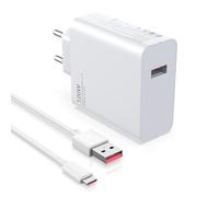 120W Chargeur Turbo Hyper pour Xiaomi/POCO F7 Ultra/15 Ultra/14 Ultra, 14T 13T 12T 13 F7 X7 F6 Pad 6S Pro, Charge Rapide avec Câble USB C 6A 1M pour Redmi Note 14 13 12 11 Pro/+/5G