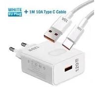 120W Gan Usb Charger Fast Charging 10A Usb Type C Cable For Iphone Huawei Samsung Xiaomi Quick Charge Usb Phone Charger Adapter