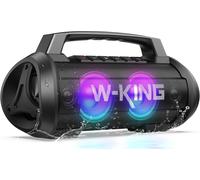 120W Max Bluetooth Speaker, 70W Portable Bluetooth Speaker, Waterproof Speaker Ipx6/Super Bass/Eq, Wireless Speaker With Led/Dsp/42H/Powerbank/Mic/Aux/Tf, For Party/Travel/Camping