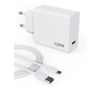 120W USB C Chargeur pour Xiaomi 17 14T POCO F8 Ultra Redmi Note Black Shark