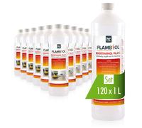 120x 1 L Bioéthanol à 96,6% dénaturé FLAMBIOL® en bouteille de 1L