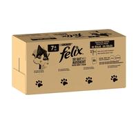 120x85g Jumbopack Felix Tendres Effilés Senior - Pâtée Pour Chat