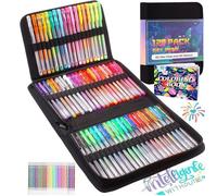 121 Stylos Gel de 60 Couleurs Uniques avec Recharges pour Enfants Adultes Dessin Griffonnage Artisanat Scrapbooking