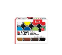 Marabu Set De Peinture Acrylique Basic, 12 X 18 Ml