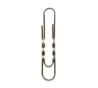 [1213-24] DURABLE Boite de 100 Trombones cuivrés 77 mm bout rond