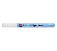 [12131070] Marabu Feutre laque "Brilliant Painter" Pointe ogive 1-2 mm Blanc