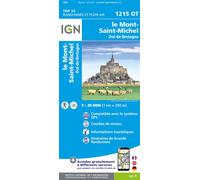 IGN Carte 1215OT Le Mont-Saint-Michel / Dol-de-Bretagne – Recto