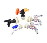 1216 Raccord de réservoir d'eau en plastique de 1/2 3/4" pour robinet d'aquarium