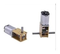 1218- N20 all metal gear electronic starter Biaxial gearbox reduction electronic starter DC 3V 6V 12V DIY smart car robot lock CZAOINCU(12V 53RPM,Double axis)