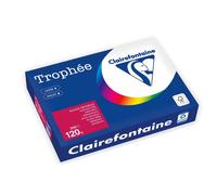 [1218PC] Clairefontaine Ramette Papier FSC A4 120g 250 Feuilles rouge groseille