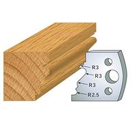 122 : Jeu de 2 fers Louis XV ht 40 mm pour porte outils entr'axe plot 24 mm