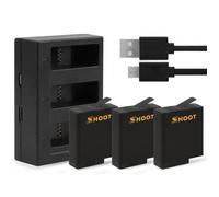 1220mAh AHDBT-501 batterie Pack avec chargeur USB pour GoPro Hero 7 6 5 black Sports CAM pour Go Pro 7 action Camera access AGG20