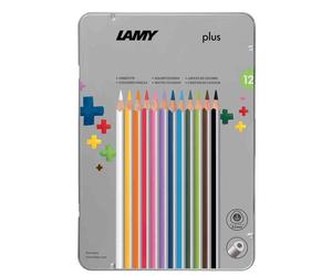 [1222009] LAMY Crayon de couleur triangulaire plus, étui métal de 12