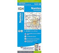Carte de randonnée IGN Série Bleue n° 1223 - Nantes, St-Herblain