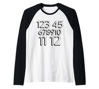 123 45 678910 11 12 | Street Song enseigné Counting Manche Raglan