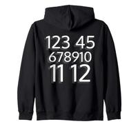 123 45 678910 11 12 | Street Song enseigné Counting Sweat à Capuche