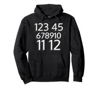 123 45 678910 11 12 | Street Song enseigné Counting Sweat à Capuche
