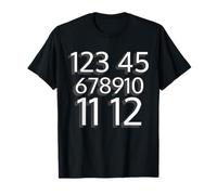 123 45 678910 11 12 | Street Song enseigné Counting T-Shirt