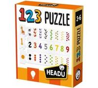 Headu - 123 Puzzle New - Mes Premiers Numéros | Jeu Educatif 3 4 5 6 Ans, Jeux en Boîte pour Enfants, Cadeau Enfants, Cadeau Fille, Cadeau Garçon, Made in Italy