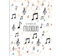 #1231 Cahier De Musique : Carnet De Partitions - Grands Carreaux et Portées - 12 Portées par Page - Format A4 - 108 pages