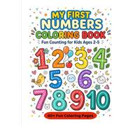 12345 Counting Coloring Book for Kids: Learn Numbers 1 to 10 with Fun Tracing, Drawing Practice and Roman Numbers I to X: Fun Learning Activity Book ... Math Skills for Toddlers and Preschool Kids