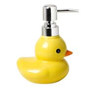 123Arts Distributeur de Savon en céramique en Forme de Canard avec Pompe ou Bouteille de Lotion, 425,2 g