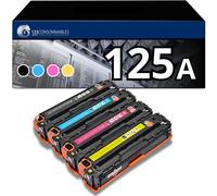 Pack de 4 toners compatible HP 125A (BK+C+M+Y) - 123CONSOMMABLES - Topromo