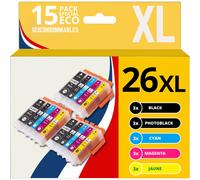 Pack compatible EPSON 26XL, 15 cartouches