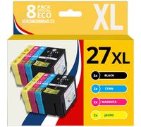 123CONSOMMABLES - 27XL Cartouches d'encre compatible avec Epson 27 27 XL pour Epson WF 3620 WF 7720