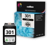 123CONSOMMABLES - 301 - Cartouches d'encre Remplacement pour HP Noir pour HP 301 Encre pour DeskJet