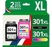 123CONSOMMABLES - 301XL Cartouches d'encre Remplacement pour HP 301 XL Noir et Couleur Grande Capacité Encre pour HP Envy 4500 4507 5530,DeskJet 1000 1510 2540 3050,OfficeJet 2620 2622 4630 Pack G