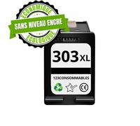 Cartouche compatible HP 303 XL (T6N04AE) noir - sans niveau encre