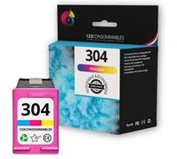 123CONSOMMABLES - 304 - Cartouches d'encre Compatible avec HP 304 Couleur pour Cartouche Encre 304 pour HP Deskjet 3760 2620 2625 2630 2635 2655 3700 3720 3755 Envy 5010 5020 5030 5032 (sans puce) Cou