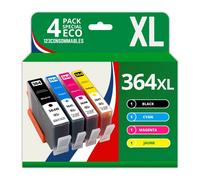 Pack 4 cartouches compatibles HP 364XL - 123CONSOMMABLES - Topromo