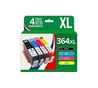 123CONSOMMABLES - 364XL - Pack 4 Cartouches d'encre Compatibles avec HP 364 364XL pour Officejet 4620 4610 4622 Deskjet 3070A 3520 3524 Photosmart